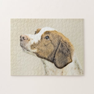 Bretagne Malerei - Niedliche Original Hunde Kunst Puzzle
