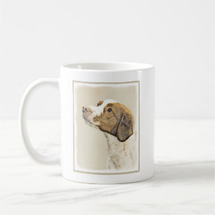 Bretagne Malerei - Niedliche Original Hunde Kunst Tasse