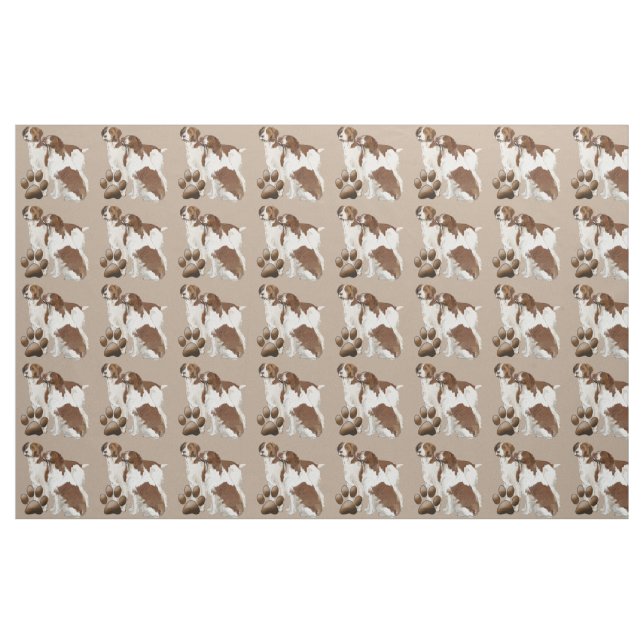 Bretagne Spanische Hundezucht Stoff (Yard (91,4 cm))