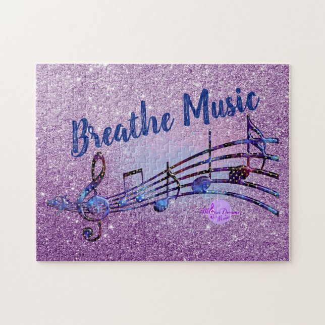 Brethe Music - MoonDreams Music Logo Puzzle (Horizontal)
