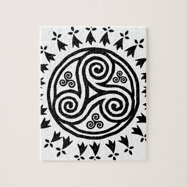 Breton triskel & hermine puzzle (Vertikal)