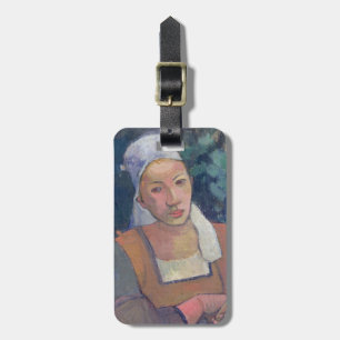 Bretone-Bauern Paul Gauguins , 1894 (Öl auf canva Gepäckanhänger