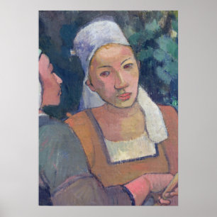 Bretone-Bauern Paul Gauguins  , 1894 (Öl auf canva Poster