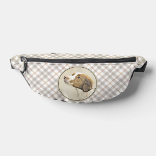 Bretonische Malerei Orange Roan Spaniel Süßer Hund Bauchtasche