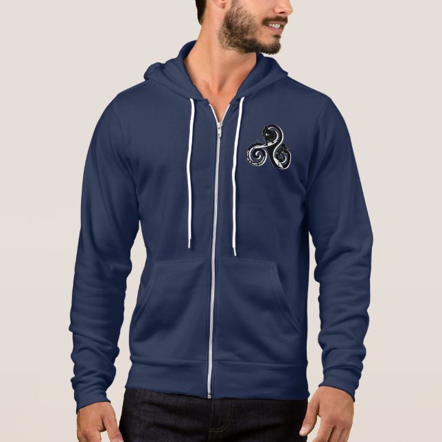 Bretonische Welle Hoodie (Vorderseite)