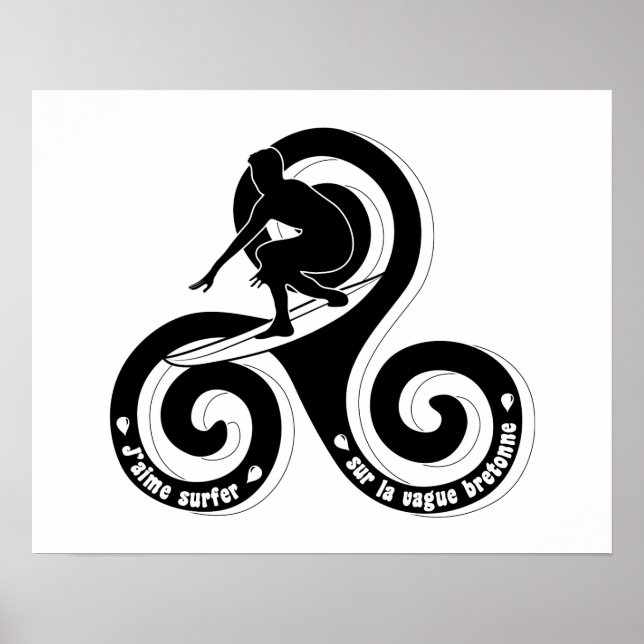 Bretonische Welle (Männerversion) Poster (Vorne)