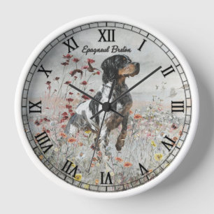 Bretonischer Spaniel Uhr