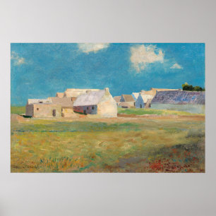 Bretonisches Dorf - Odilon Redon Kunst Poster