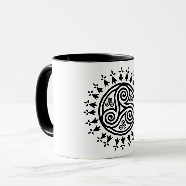 Bretonisches triskel u. hermines tasse (Vorderseite Links)