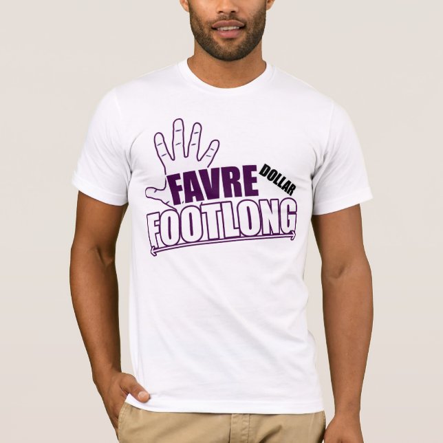 Brett Favre-Dollarfootlong-Wikinger-Ausgabe T-Shirt (Vorderseite)