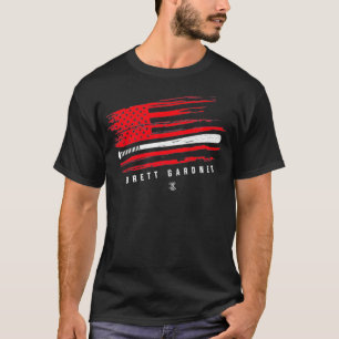 Brett Gardner Baseball Flag Graphic Apparel Prem T-Shirt
