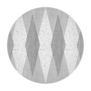 Brett im Mid-Century-Modern-Stil mit grauem Argyle