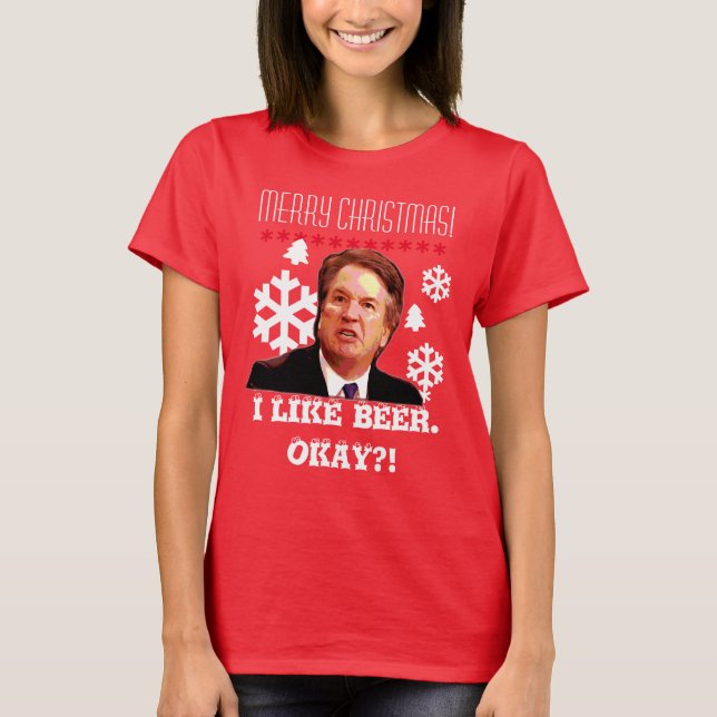 "Brett Kavanaugh" hässliches WeihnachtsShirt T-Shirt (Vorderseite)