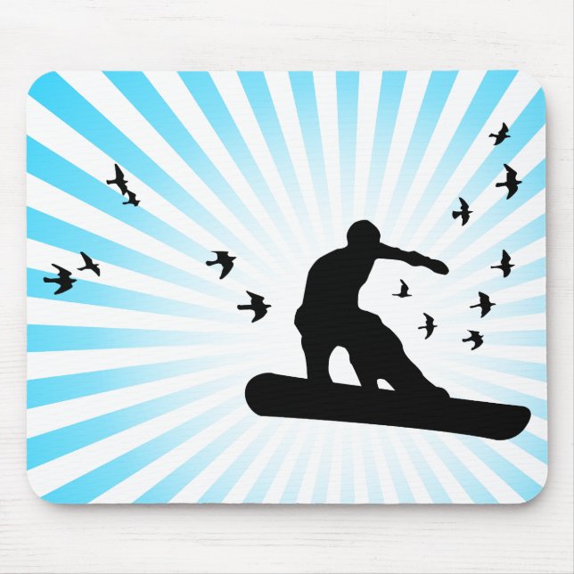 Brett mit Vögeln. Mousepad (Vorne)