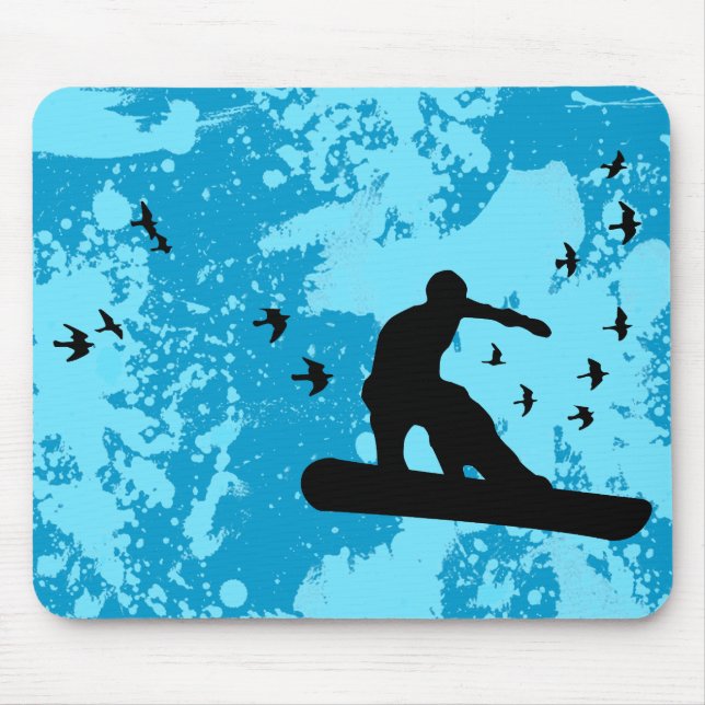 Brett mit Vögeln. Mousepad (Vorne)