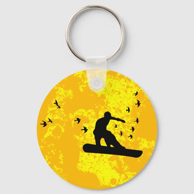 Brett mit Vögeln. Schlüsselanhänger (Vorderseite)