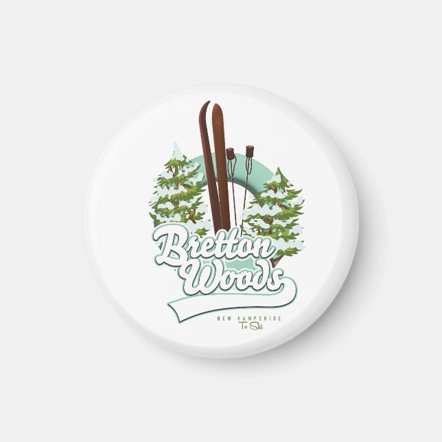 Bretton Woods New Hampshire-Logo Magnet (Vorne)