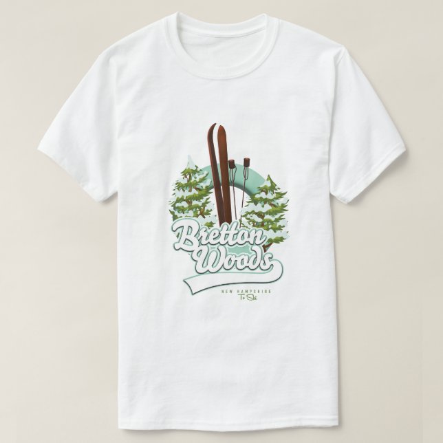 Bretton Woods New Hampshire-Logo T-Shirt (Design vorne)