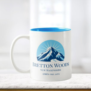 Bretton Woods New Hampshire Skigebiet Kaffee Zweifarbige Tasse