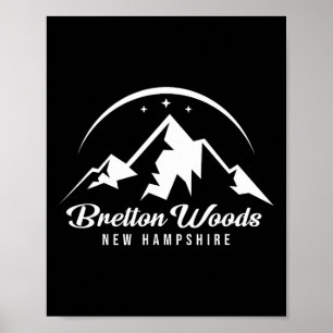 Bretton Woods New Hampshire Skigebiet Schnee Poster