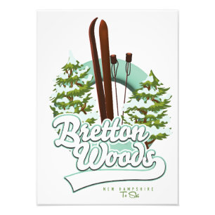 Bretton Woods New Hampshire Skilogo Fotodruck