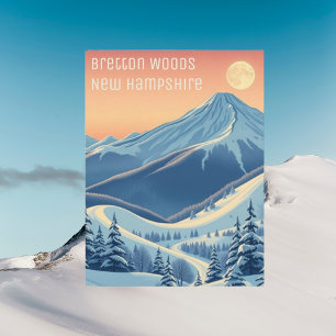Bretton Woods New Hampshire Skiurlaub Postcard Postkarte