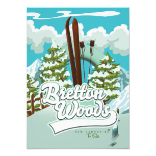 Bretton Woods New Hampshire zum Skifahren Fotodruck