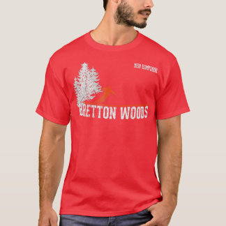 Bretton Woods NH Vintag Skiing im Stil der 80er Ja T-Shirt