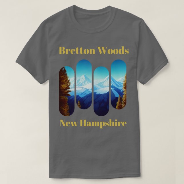 Bretton Woods Ski New Hampshire 1 T-Shirt (Design vorne)