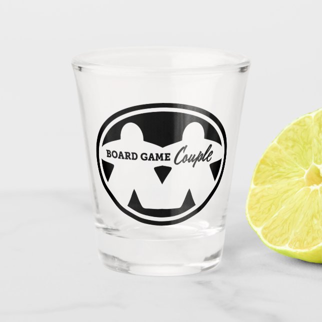 Brettspiel-Couple-Shootglas Schnapsglas (Vorderseite)