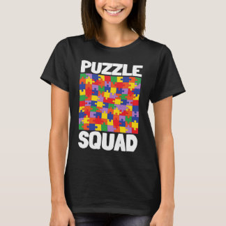 Brettspiel und Tischplateau Gamer Puzzle T-Shirt