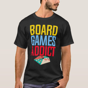 Brettspiele Addicat Spiele an der Tafel T-Shirt