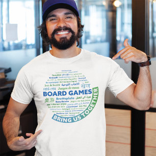 Brettspiele bringen uns zum Mens-Shirt T-Shirt
