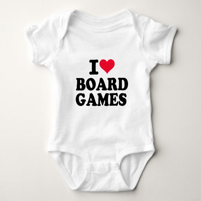 Brettspiele der Liebe I Baby Strampler (Vorderseite)