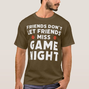 Brettspiele Funny Game Night Zitat T-Shirt