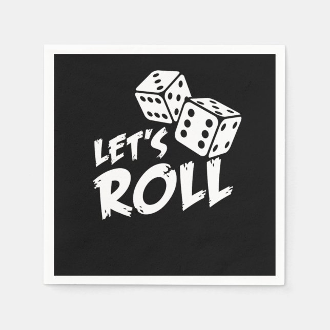 Brettspiele Serviette (Vorderseite)