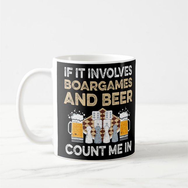 Brettspiele und Bier-I-Board-Spiel Kaffeetasse (Links)