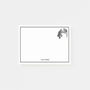 Brettspiele: Zwei Katzen spielen Schachspiel Post-it Klebezettel