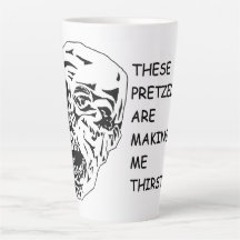 Bretzel-Gesichtspunkt-Tasse