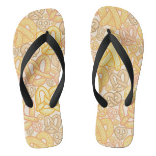 Bretzel-Muster Flip Flops