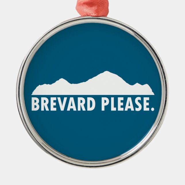 Brevard North Carolina Bitte Ornament Aus Metall (Vorne)