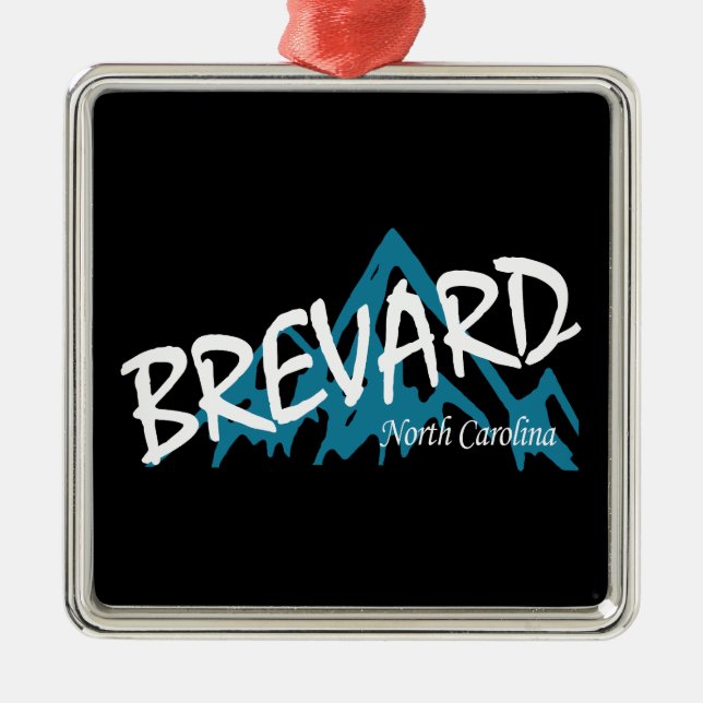 Brevard North Carolina Mountains Ornament Aus Metall (Vorne)