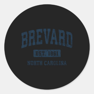 Brevard North Carolina Nc Athletic Sports Runder Aufkleber