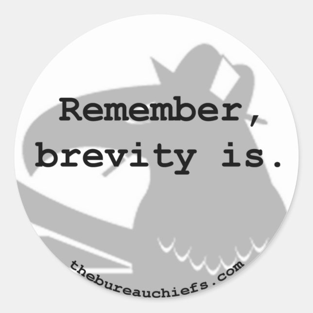 Brevity ist Sticker (Vorderseite)