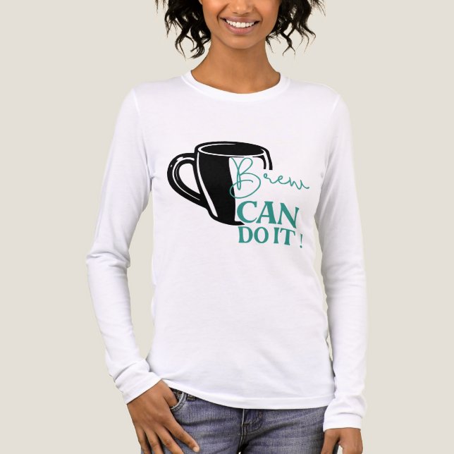 Brew Can Do It Coffee Motivation Self Care  Tri-Blend Shirt (Vorderseite)