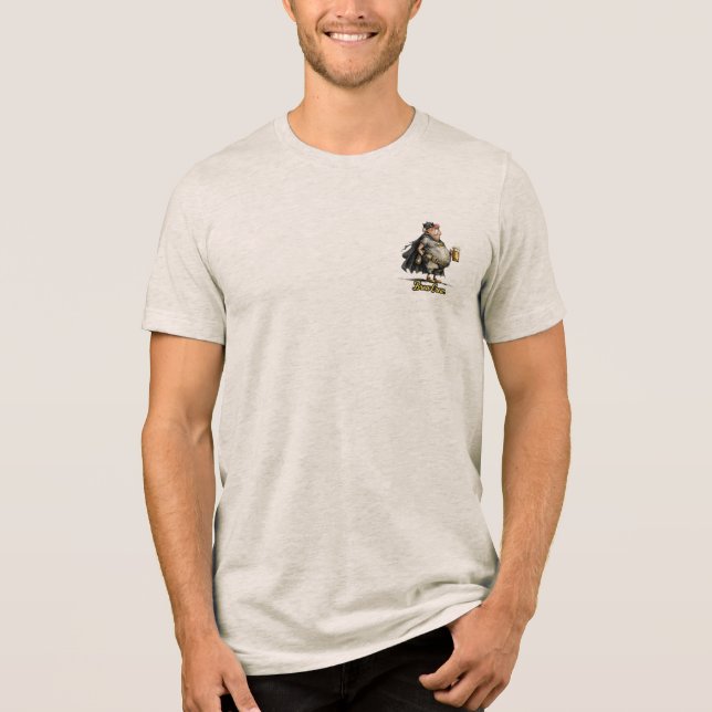 Brew Crew Beer Superheld Lustiger Tee (Vorderseite)