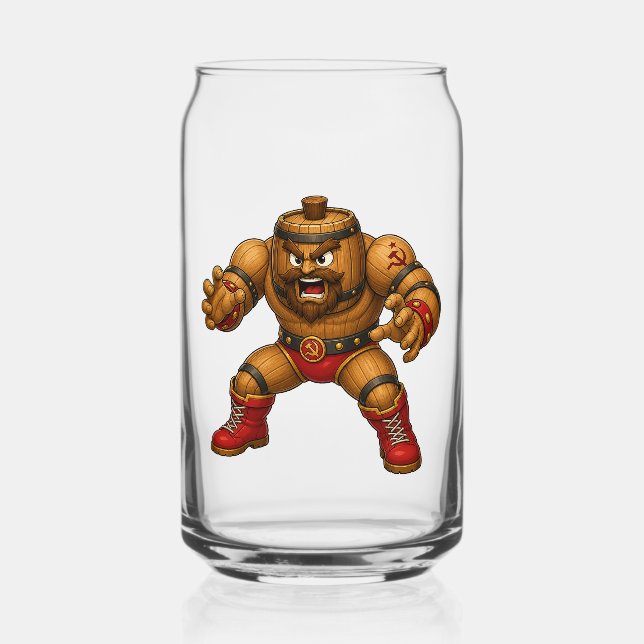 Brew Fighter Fassgereifter Glas-Kanister Dosenglas (Vorderseite)