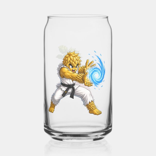 Brew Fighters Barley & Hops Can-Glas Dosenglas (Vorderseite)