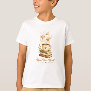 Brew. Lies. Wiederhol. Gemütlicher Kaffee- & Buc T-Shirt