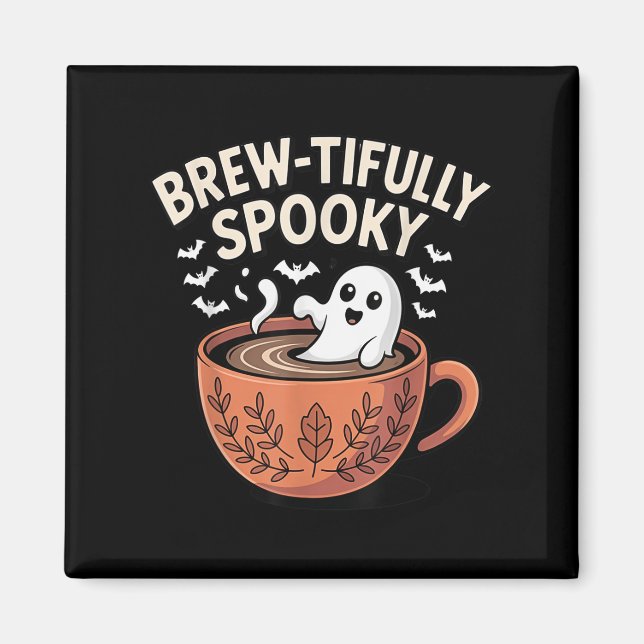 Brew-mütig Spuk ghoful-Kaffeehaus Magnet (Vorne)